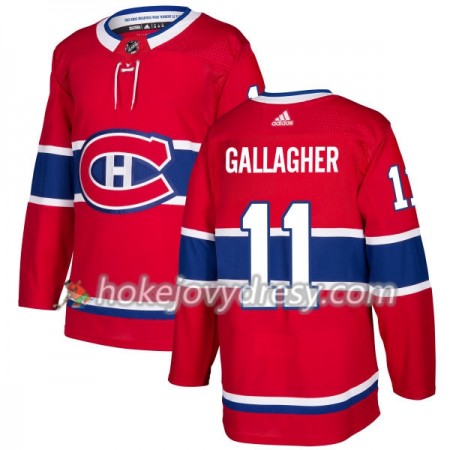 Pánské Hokejový Dres Montreal Canadiens Brendan Gallagher 11 Červená 2017-2018 Adidas Authentic